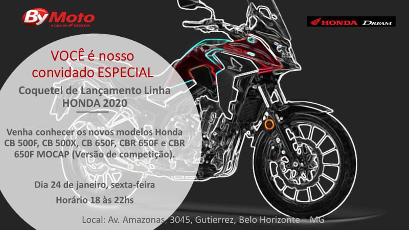 A By Moto Honda em Belo Horizonte tem um convite especial para você!
