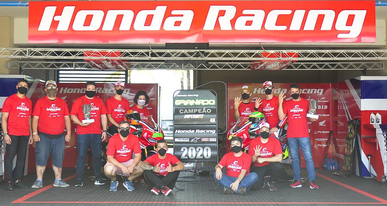 Honda Racing encerra temporada 2020 com títulos em todas as modalidades
