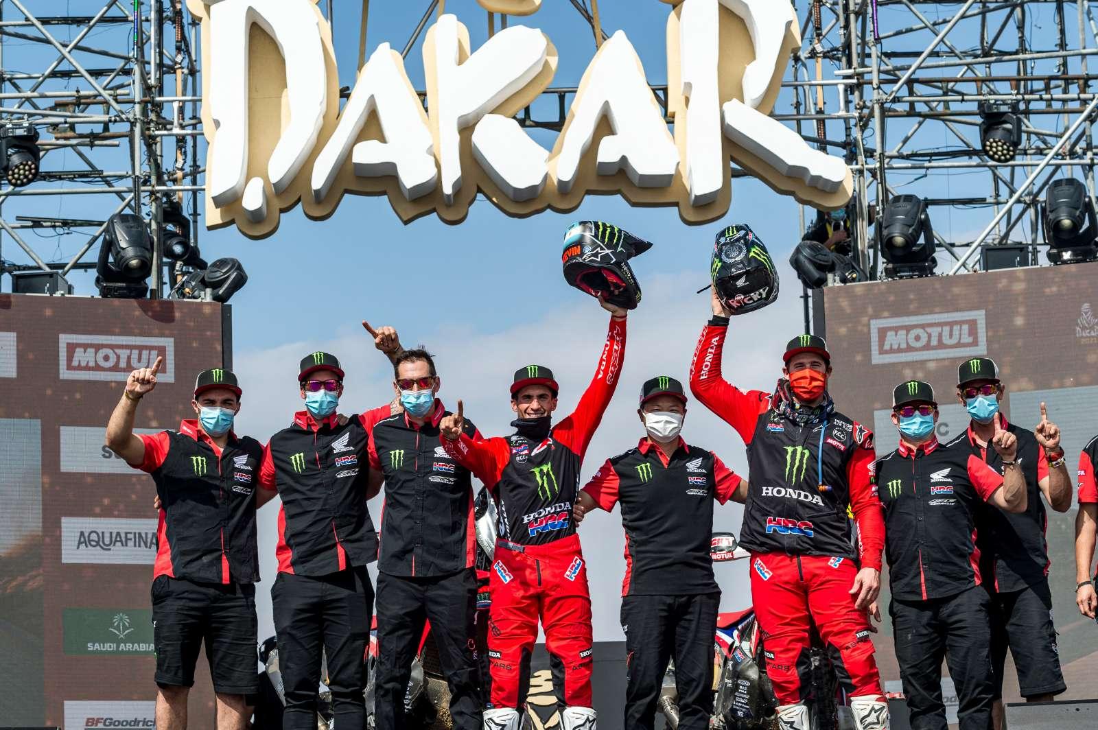 Honda comemora dobradinha no Rally Dakar 2021