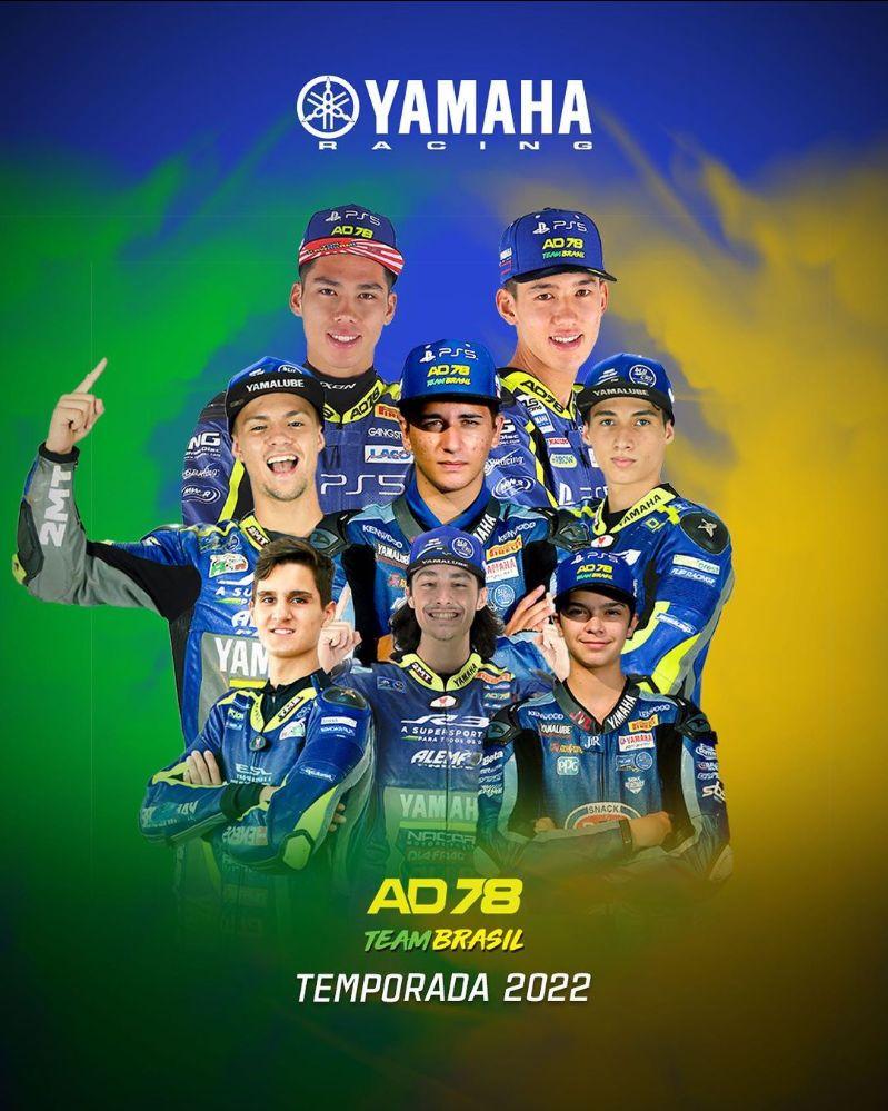 Oito pilotos da Yamaha Racing Brasil disputarão provas na Europa em 2022
